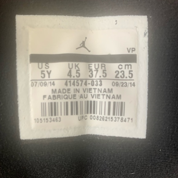 Air Jordan 13 blk/red 5Y - Picture 3 of 5